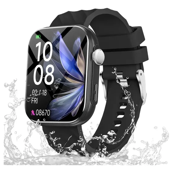 Smartwatch Deportivo Ip68 Llamadas Bluetooth Negro