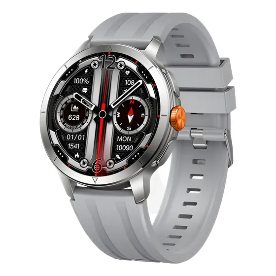 Smartwatch Udfine Watch Power 2 con GPS y Pantalla AMOLED de 1.6" Plateado
