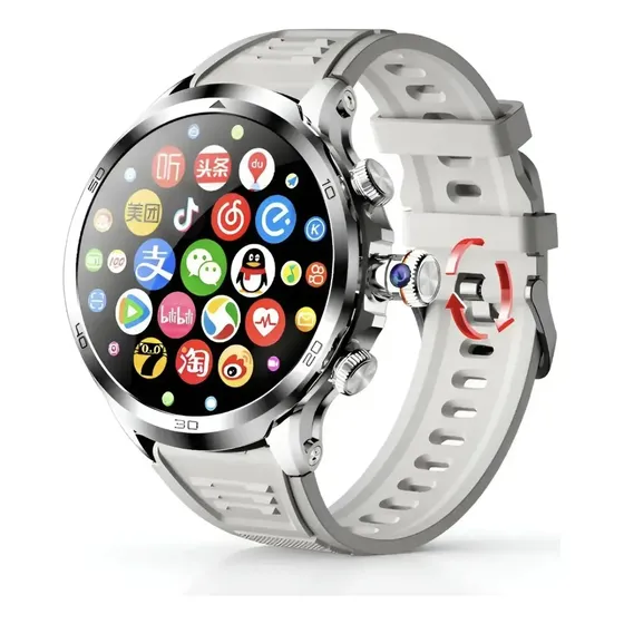 Smartwatch Salgatech Reloj H19 Amoled 4g Gps Wifi 32gb Sim Plateado Gris