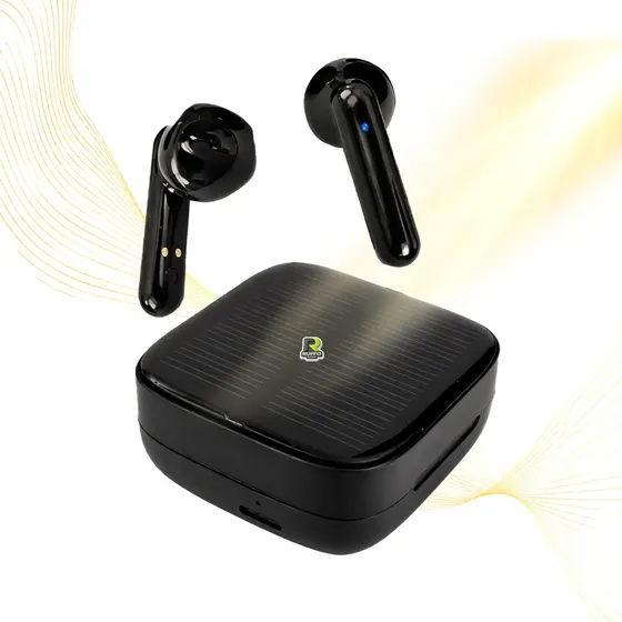 Auriculares Gk H3 Solar Tws Que Se Cargan Con El Sol Sin Enchufe Bluetooth 5.0 Autonomía Extendida