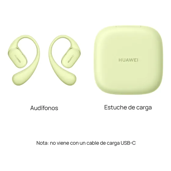 Auriculares Inalámbricos Bluetooth Huawei Free Arc Open Fit Color Verde