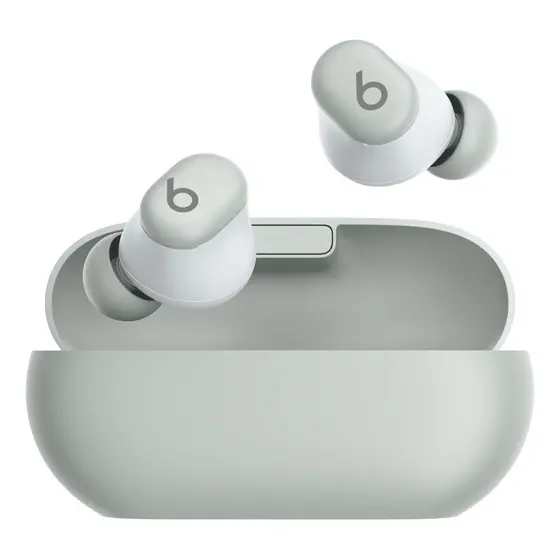 Audífonos Beats Solo Buds inalámbricos de verdad | 18 horas de batería | Bluetooth Class 1 | Compatibilidad con Apple y Android | Micrófono integrado - Gris tormenta
