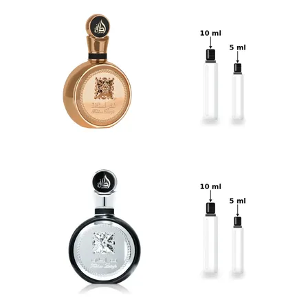 Set X 2 Perfumes Lattafa Fakhar Gold Y Fakhar Black De 5 Ml