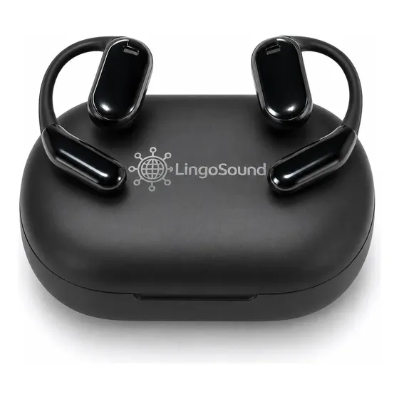 Auricular Traductor Xr4 Inglés Tiempo Real +140 Idiomas Color Negro