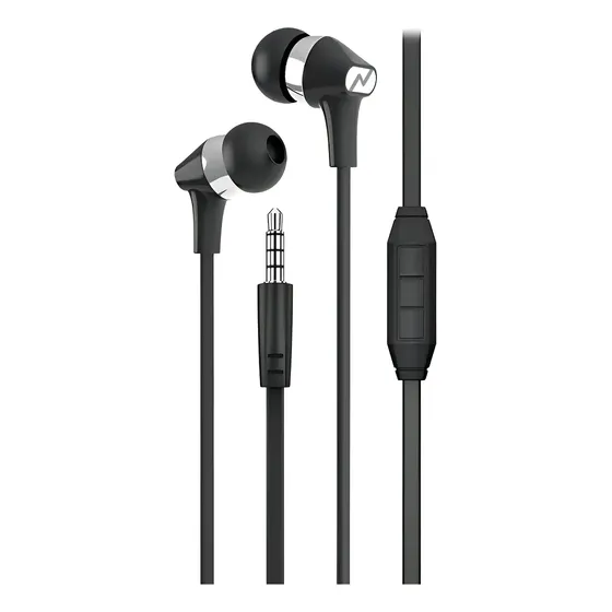 Auriculares Manos Libres Noga 094 Color Negro