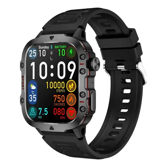 Reloj Inteligente Smartwatch Hombre Táctico Deportes Sueño