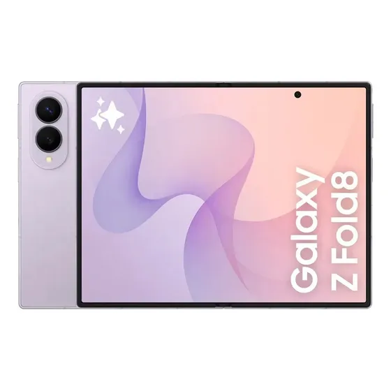 Teléfono celular Samsung Galaxy Z Fold8 de 512 GB, 12 GB de RAM, color lavanda