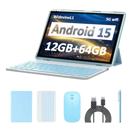 Tablet Cupeisi Cp20 10in Android15 12gb 64gb 2in1 Azul