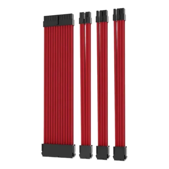 Cable De Extensión De Alimentación De 18 Awg, Rojo