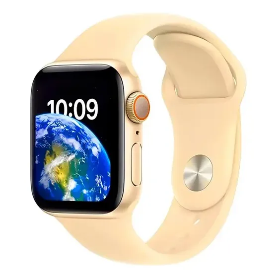 Smartwatch Blulory Glifo 9 Pantalla 2.1 Pulgadas Bluetooth iOS Android Negro Dorado