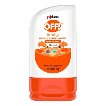 Repelente Insectos Crema Off 60 Gr Familiar Mosquitos Pack 6