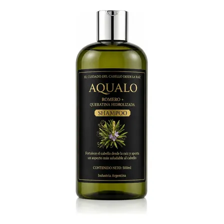 Shampoo Aqualo Romero y Queratina Sin Sulfatos 500 ml