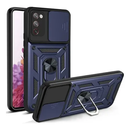 Funda Armor Para Samsung S20 Fe  Cubre Camara Azul