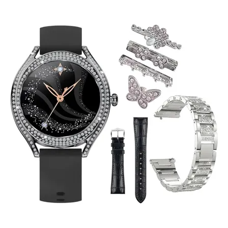 Smartwatch Variic V9 Vogue Black Edd Triple Correas Y Pines