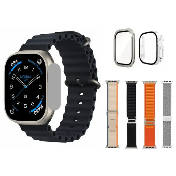 Smartwatch Reloj Inteligente Digital Nexus Dnw13 Amoled 2.01 Llamadas Bluetooth 5 Mallas Vidrio Templado Case Protectora Memoria 1gb Ip67 Notificaciones Whatsapp Instagram Oxigeno Sueño Deportes