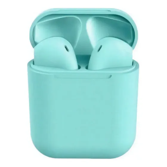 Auriculares Inalambricos Bluetooth In Ear Aló I20plus Color Celeste
