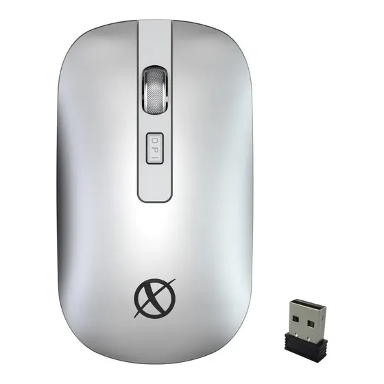 Mouse Inalambrico Xinua M4 Dual Bluetooth 2.4 Ghz Auto Sleep Color Plateado
