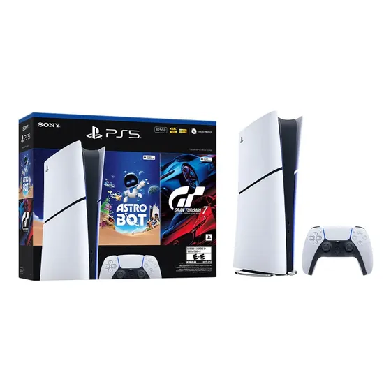 Consola Playstation 5 Slim Digital Ps5 Juegos Astro Bot Gt7