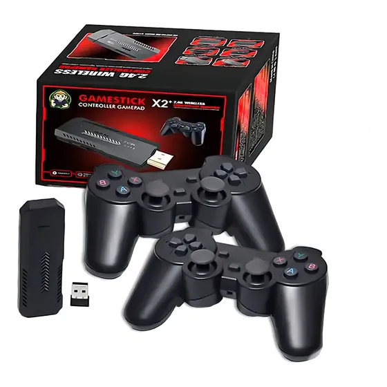 Stick Hdmi X2 Con 2 Controladores Backup Pro Negro