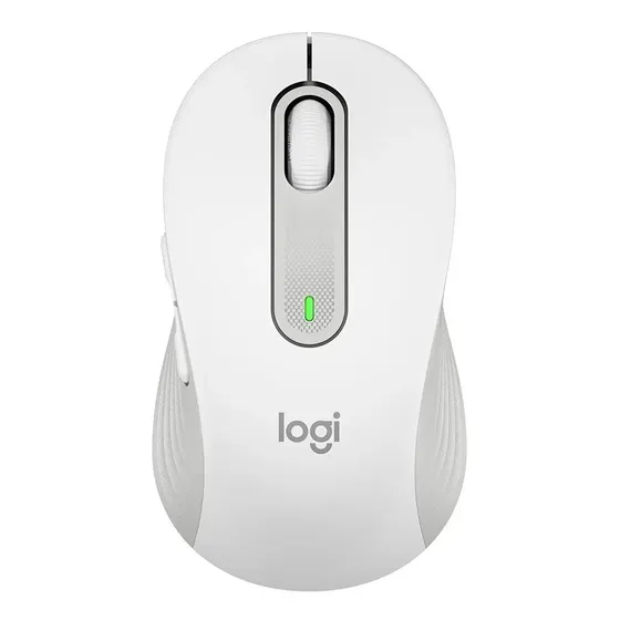 Mouse Inalámbrico M650 Signature Logitech Mediano Color Blanco crudo