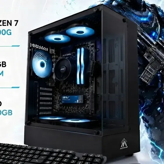 Pc Armada Gamer Amd Ryzen 7 5700g 16gb 480gb Gabinete Rgb