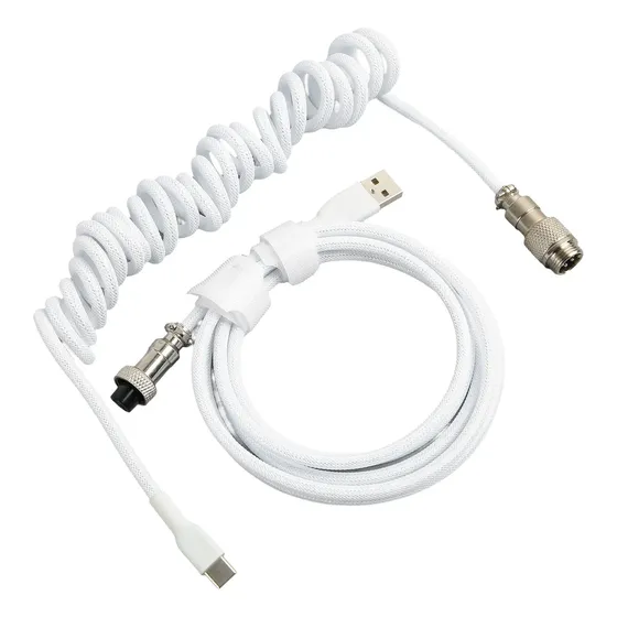 Cable De Teclado Para Juegos Gaming Nylon Tipo C A Usb Doble