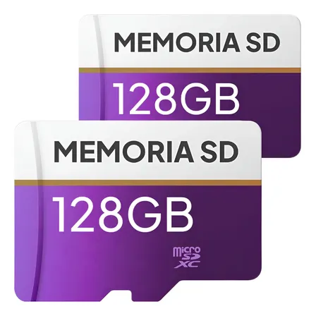 Kit Tarjeta Memoria X2 128gb Clase 10 Para Cámara Seguridad
