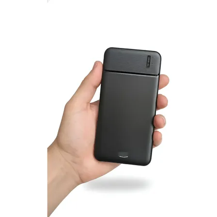 Power Bank 10000mah Batería Externa Carga Rápida Portatil Negro