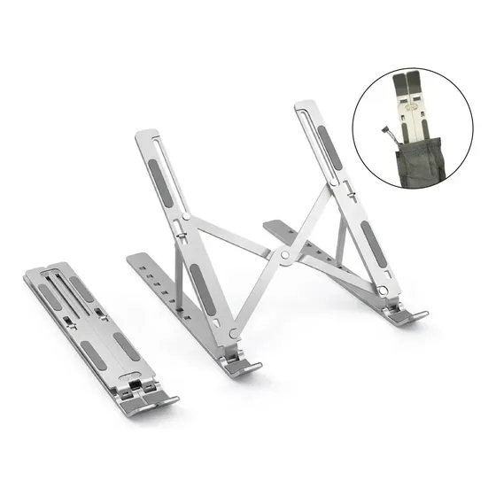 Soporte Notebook Ergonómico Aluminio Ajustable Portátil