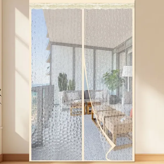 Cortina Térmica Para Puerta Aire Acondicionado Eva Bloquea Frío Y Calor 90x210 Cm