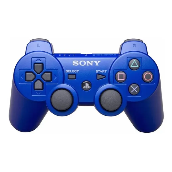 Joystick inalámbrico Sony PlayStation Dualshock 3 play 3 metallic blue