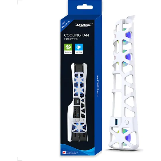 Ventilador Dobe para PS5 Slim USB 3 Ventiladores LED