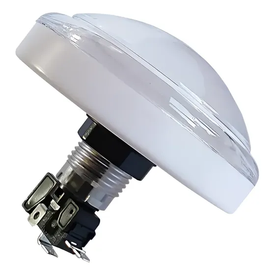 Boton Pulsador Arcade Mame Retro Con Luz Led Blanco 60mm