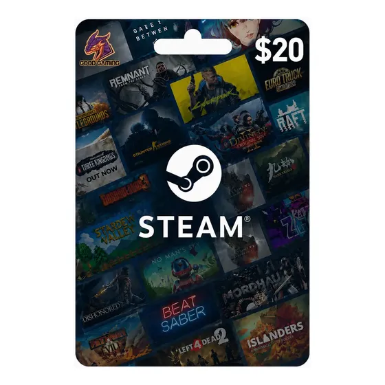 Tarjeta Steam $20 Dolares - Entrega Inmediata