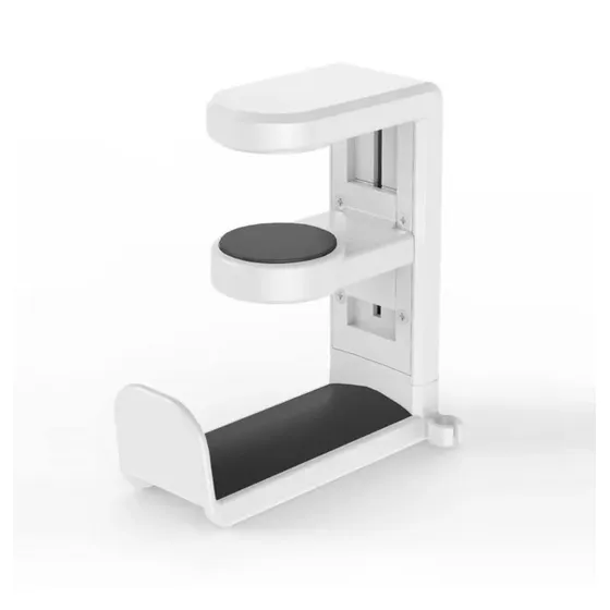 Soporte Auriculares Escritorio Mesa Ajustable Giro 360° Premium The Game House Color Blanco