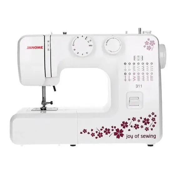 Máquina De Coser Recta Janome 311 Portable Color Blanco
