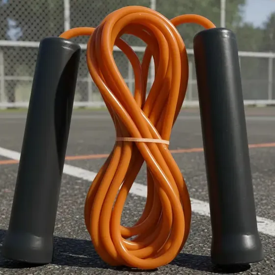 Speed Rope Soga Saltar Pvc Ecnomica Funcional Entrenamiento Color Naranja