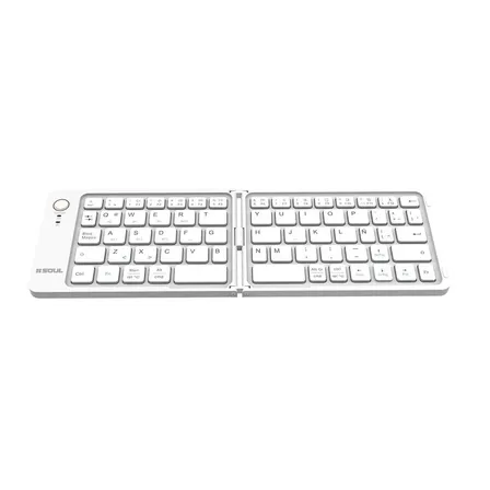 Teclado Soul Plegable Blanco - Inalámbrico Bluetooth, QWERTY en Español, para Notebook