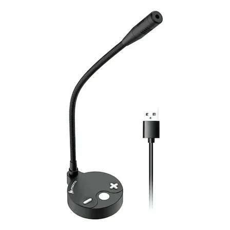 Micrófono de condensador USB Au-gm10 Maono, color negro