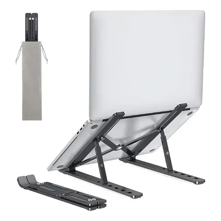 Soporte Tablet Notebook Netmak Negro Ajustable 17 Pulgadas Negro