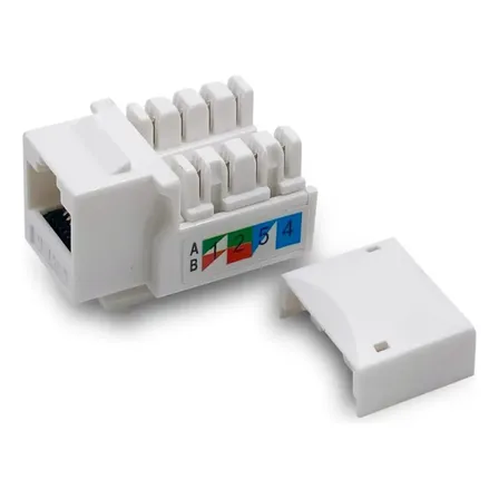 Jack Rj45 Cat6 Ficha Conect Red Utp Autocrimpeable Keystone