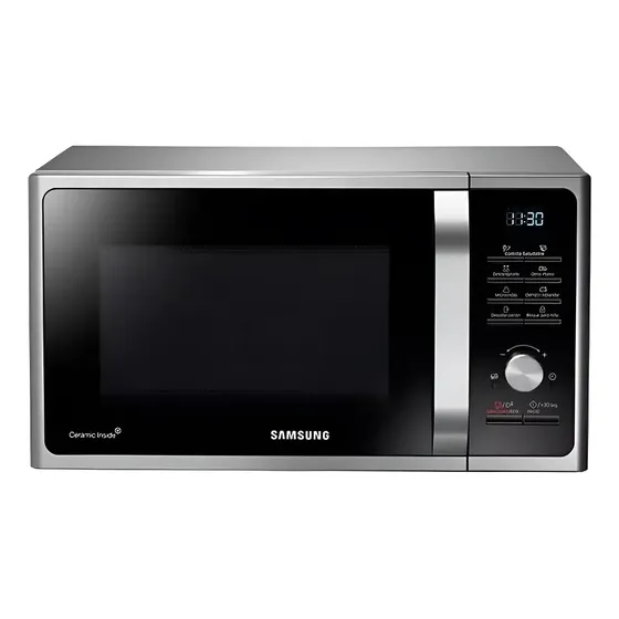Microondas Grill Samsung Mg28f3k3t   Plata 28l 220v