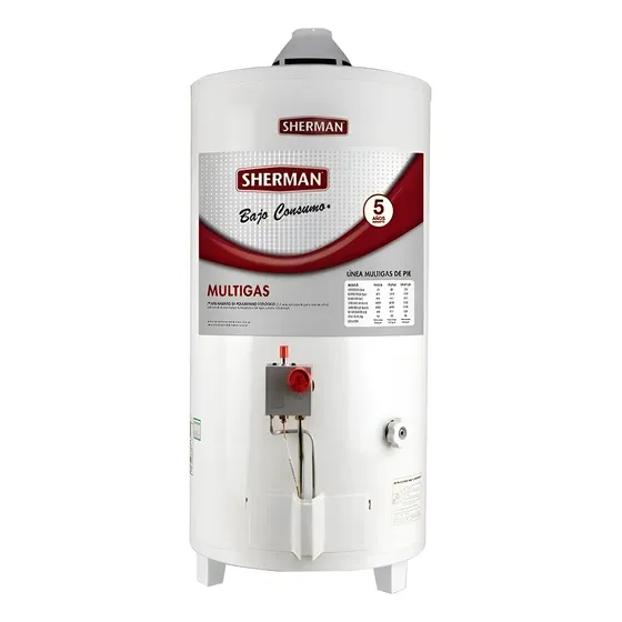Termotanque Multigas Sherman 80 Litros Gas Tpgp80 Por Rheem