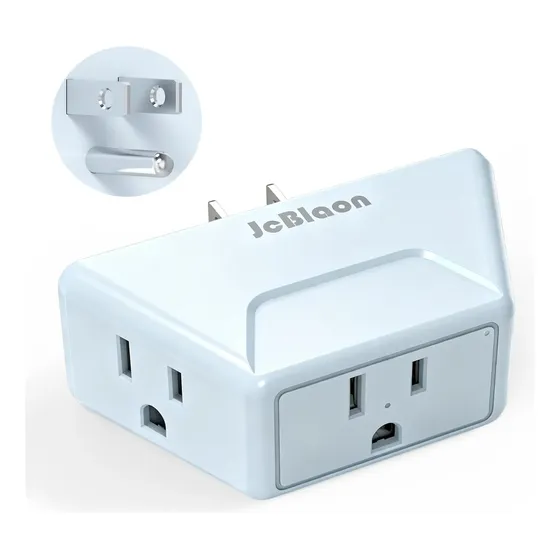 Adaptador Triple Enchufe 3 En 1 Sin Protección Contra Sobretensiones