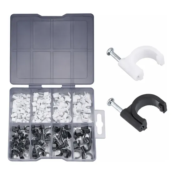 Set Grampas Para Cables 134 Pcs Estuche Dylllu By Total Verde Lima
