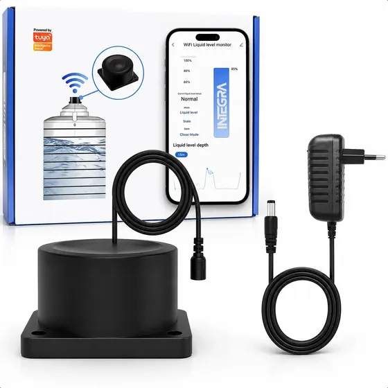 Sensor Ultrasonico Nivel Agua Wifi Tuya Integra In 0.1-5m