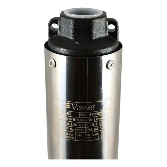 Bomba Sumergible Pozo Vasser Bs4 100 4 Pulgadas 1hp 55mts 1
