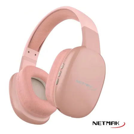 Auriculares Inalámbricos Netmak NM-Volt Bluetooth Dual Over-ear Urbano Rosa