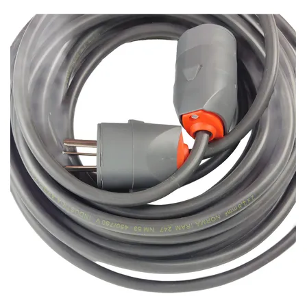 Alargue Prolongador 30 Metros Cable Normalizado Iram Richi Negro