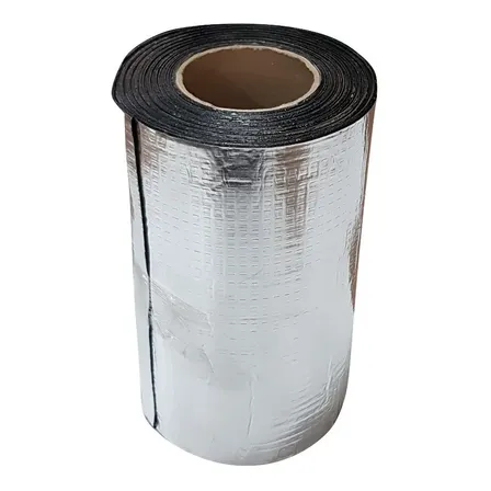 Membrana Autoadhesiva Asfáltica Aluminio Rollo 25cm X 10mts